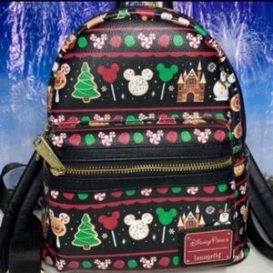 Disney parks black Christmas snacks Loungefly mini backpack